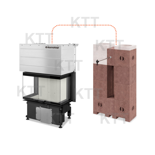 IMPRESSION C 3G L 74.51.37.24A trojstranná delené sklo cierny   igniton s akumulačným modulárnym systémom AMS  