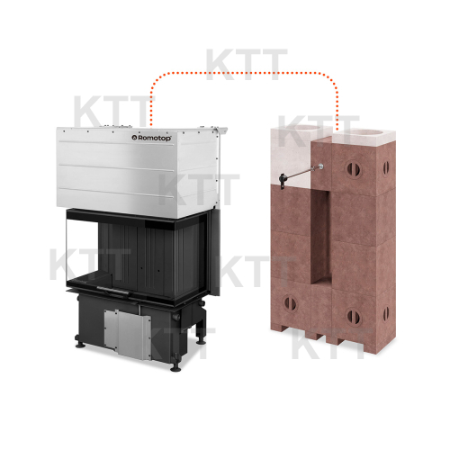IMPRESSION C 3G L 74.51.37.26A trojstranná delené sklo cierny   igniton s akumulačným modulárnym systémom AMS 