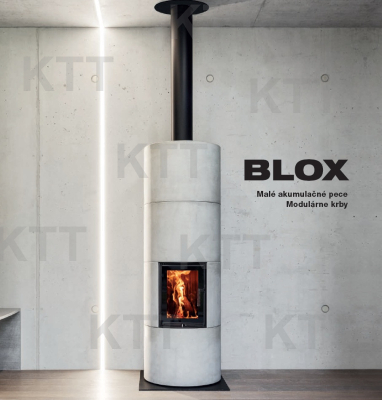 BLOX R55 ovalné akumulácia jednosklo pánty vpravo